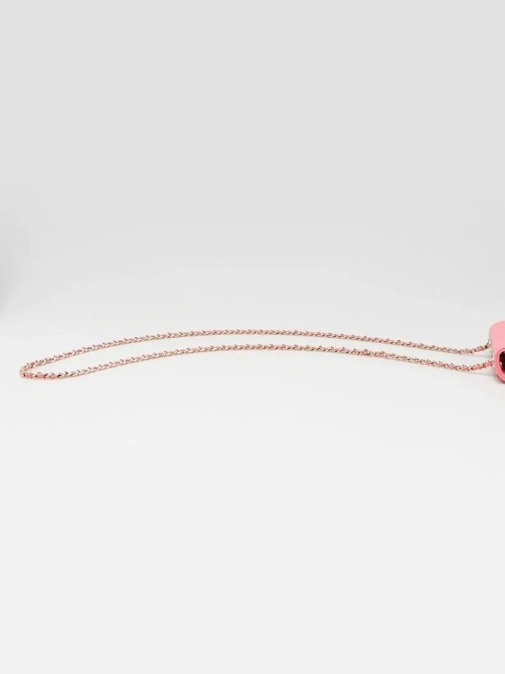 Chanel Coral Quilted Lambskin Leather Mini Trendy CC Clutch with Chain Bag - Picture 4 of 11